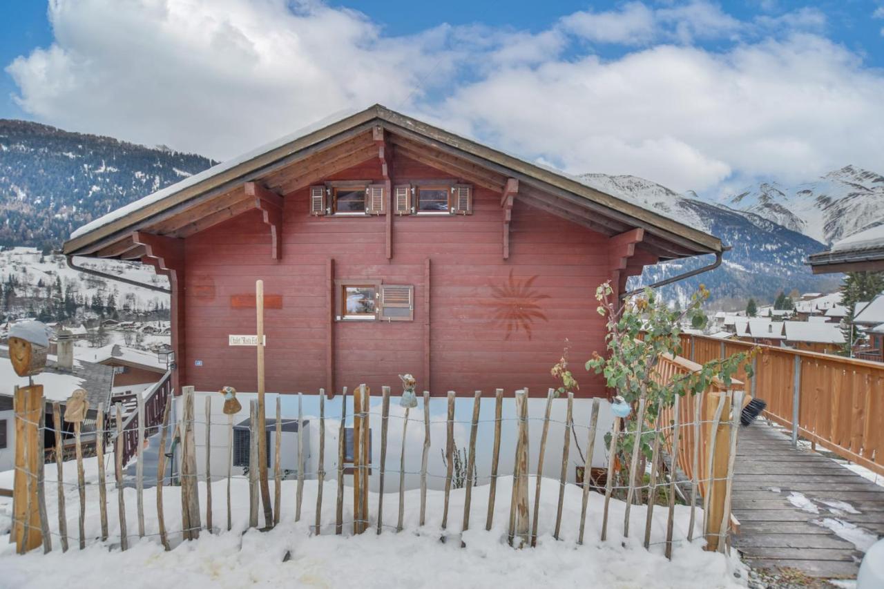 Reste Fidele Duplex Fiesch Esterno foto